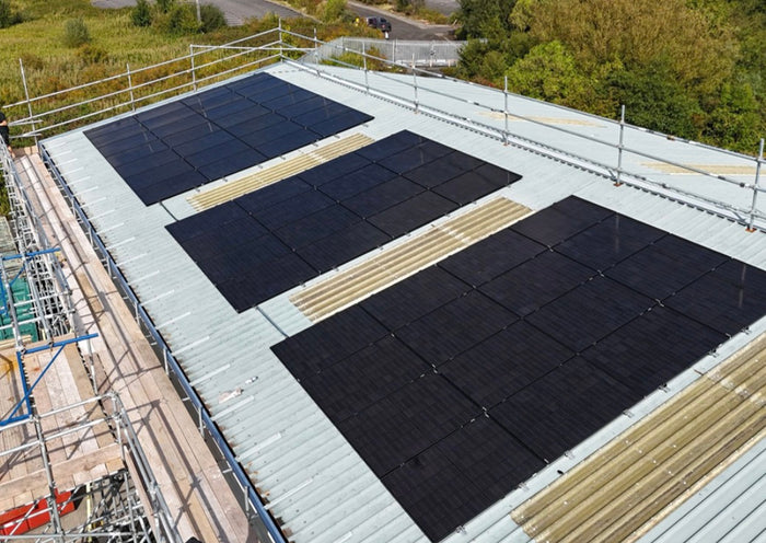 Solar panels installed